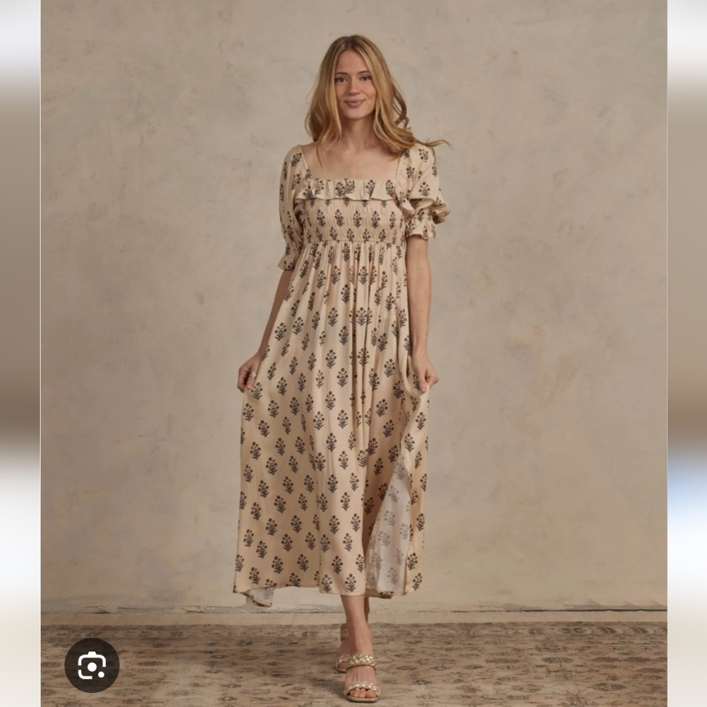 Rylee And Cru Noralee Birdie Womens Dress in Cream Small
